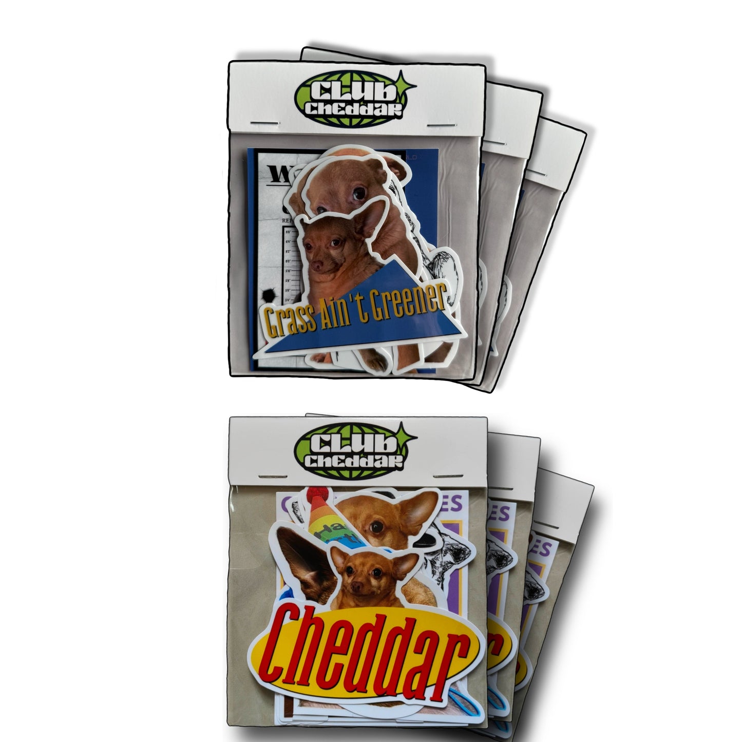 Cheddar Fan Favorite Sticker Pack